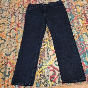 Lee Regular Fit Dark Wash Mens Jeans 38x34